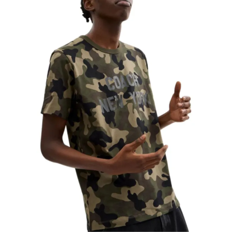 COACH T-Shirts Men Green-4