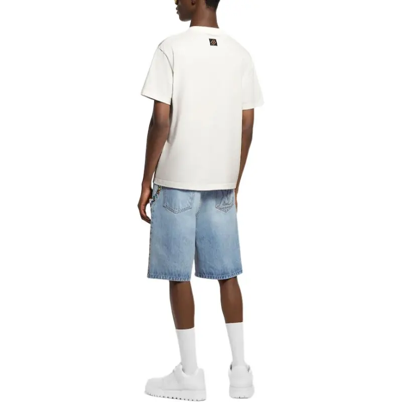 LOUIS VUITTON Monogram Flower 3D Gradient Print T Shirt-4
