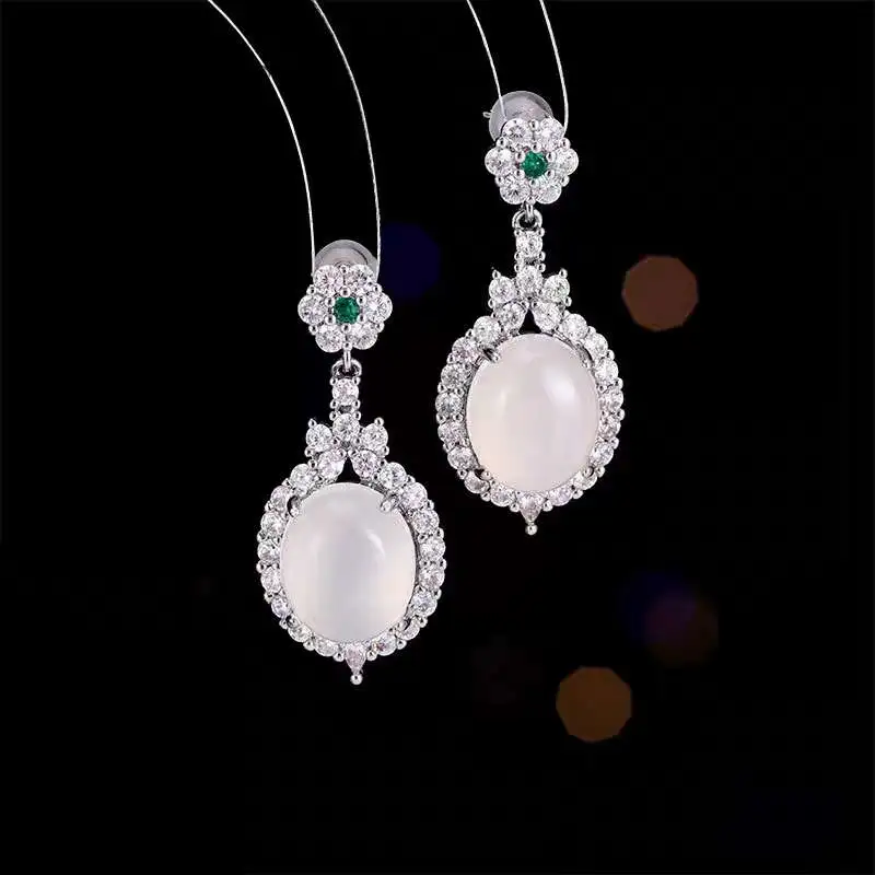 Grace Chalcedony Earrings Women's-1