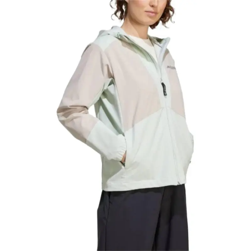 Adidas FW24 Jackets Coats Women's Linen Green/Light Umber-2