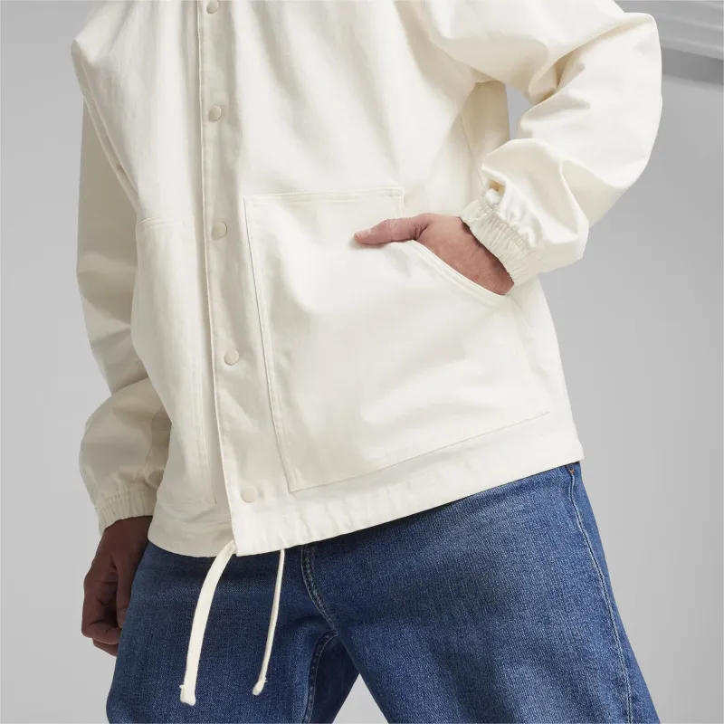 PUMA Jackets Men White-5