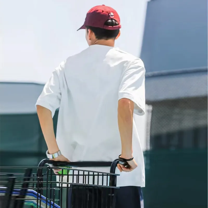 Tonlion T Shirts Men White-1