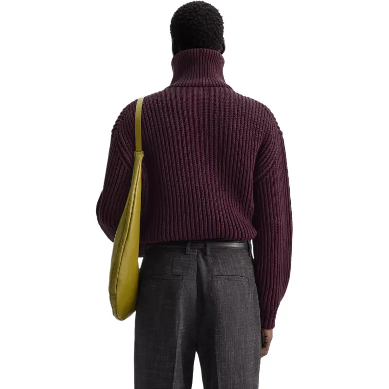 ZARA Sweater Men's Burgundy Red-2