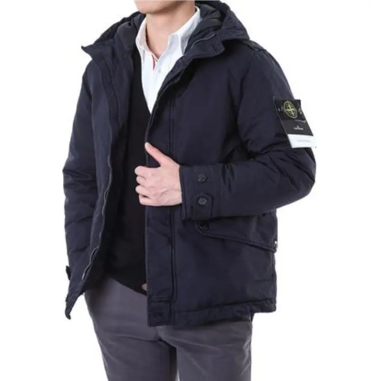 STONE ISLAND High Neck Hooded Jacket-4