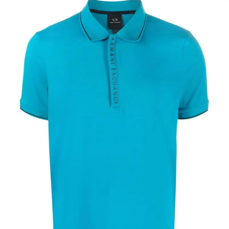 ARMANI EXCHANGE Polo Shirts Men Blue-5