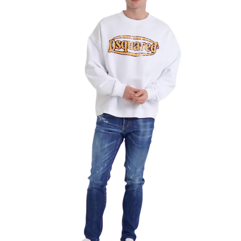DSQUARED 2 Logo Printed Crewneck Sweatshirt-4