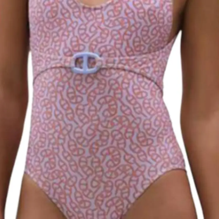 HERMES One piece Swimsuit Women's Multicolor-4