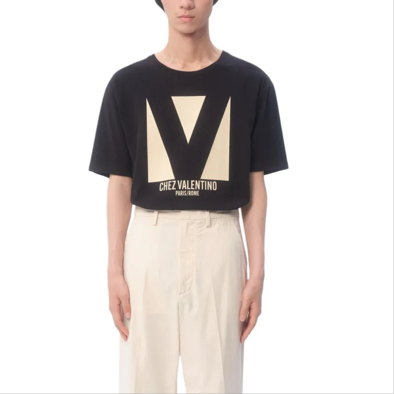 Valentino Chez Valentino Print T Shirt-3