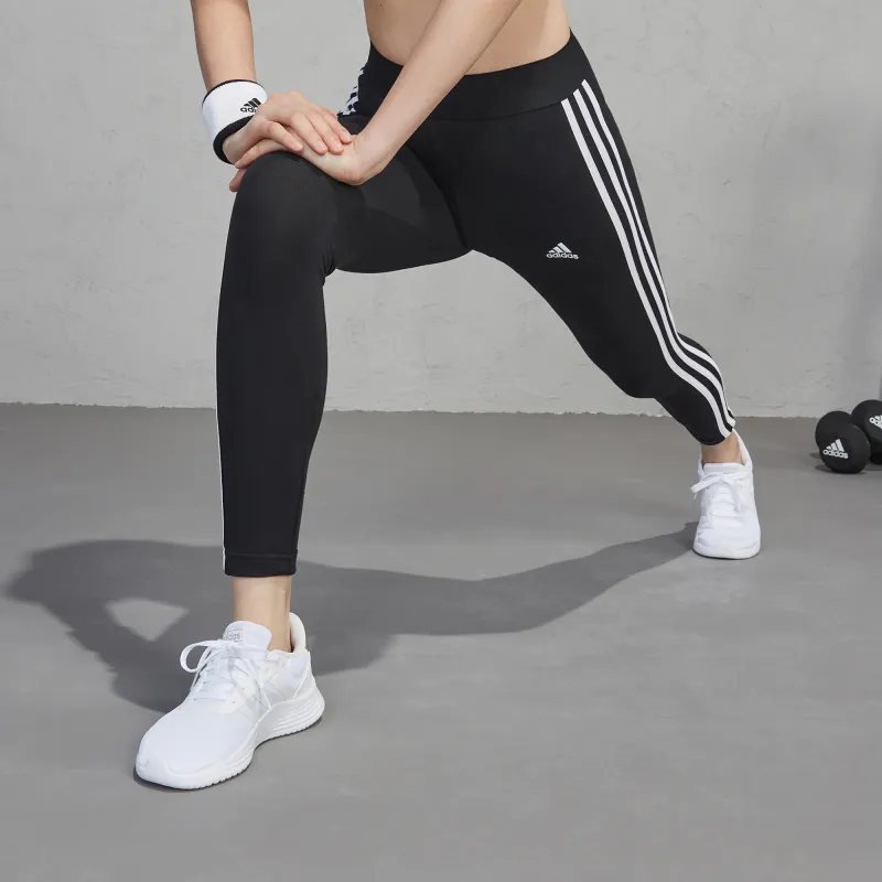 Adidas Women's Loungewear Essentials 3 Stripes Leggings Black/White-4