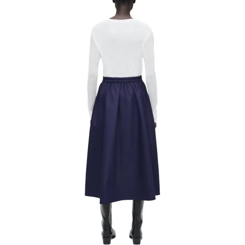 COS Casual Long Skirts Women's Navy Blue-2