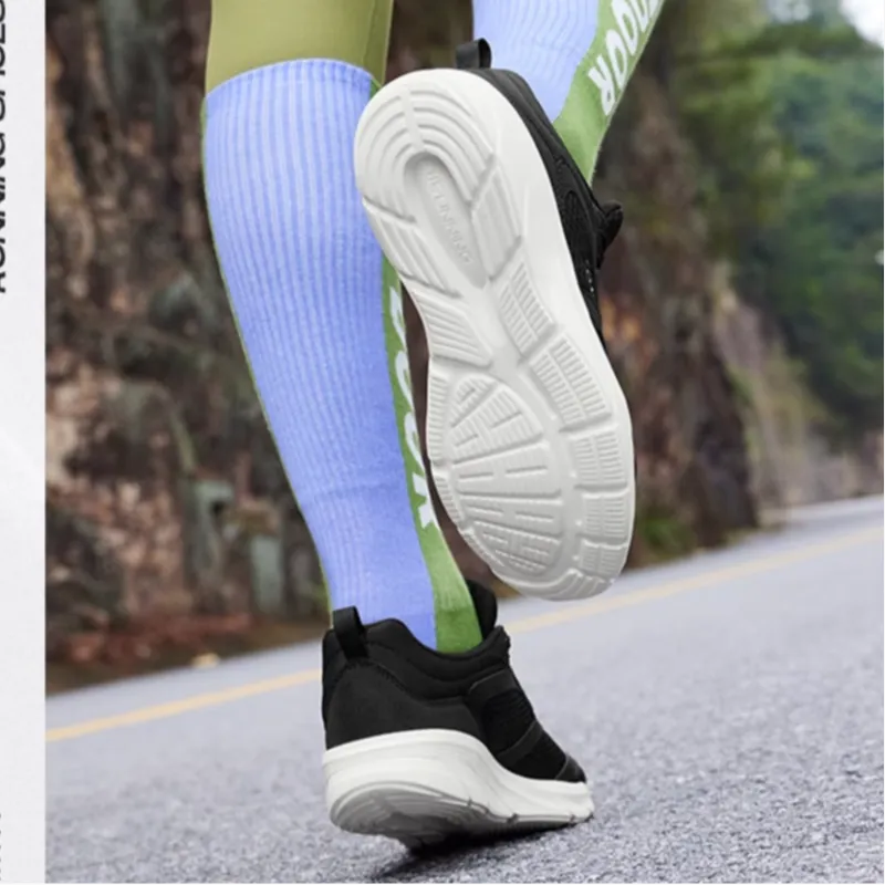 361° Cushioning, Slip Resistant, And Abrasion Resistant Low Top Running Shoes Women's Black White-5