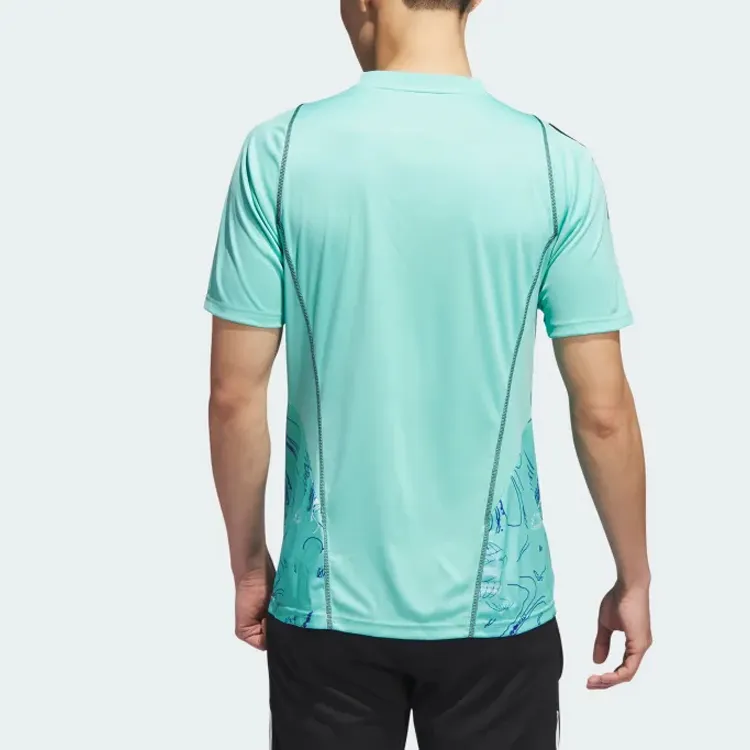 Adidas T-Shirts Men Teal-7