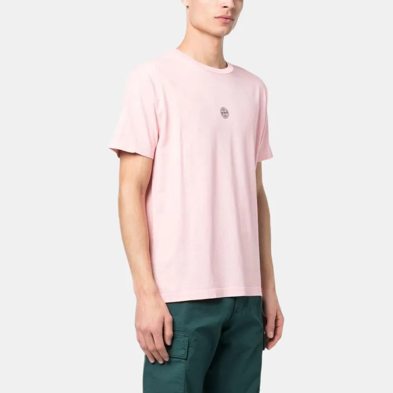 STONE ISLAND T Shirts Men Pink-2