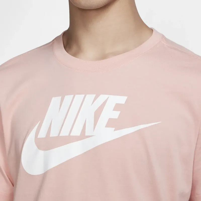 Nike T Shirts Men Coral Pink-3