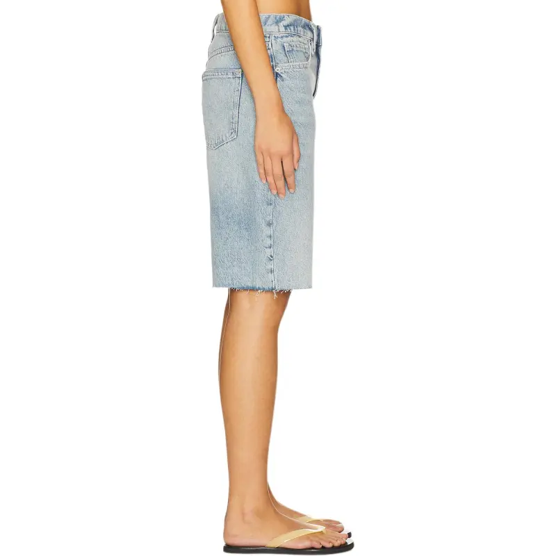 GOOD AMERICAN Denim Shorts Women's Light Blue-3