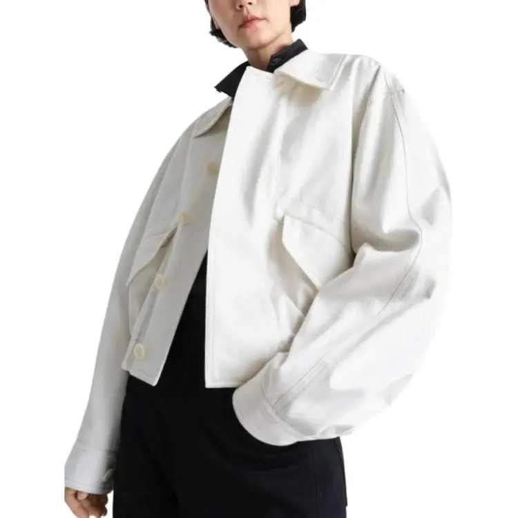 Lemaire Short Blouson 'Creamy White'-3
