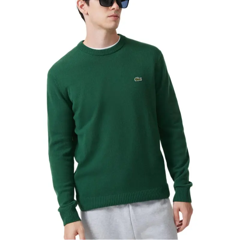 LACOSTE Sweaters Men Crocodile Green-2