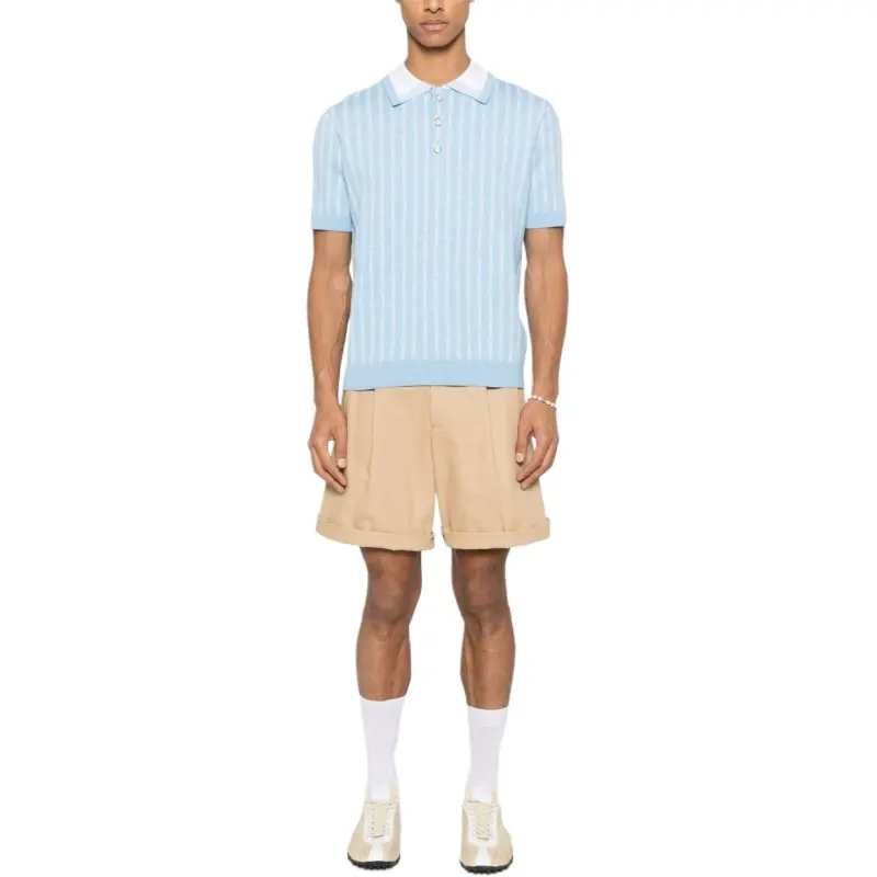 CASABLANCA Monogram Polo 'Blue'-1