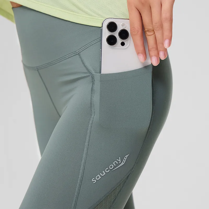 Saucony Sports Pants Women's Grass Tail Green-5