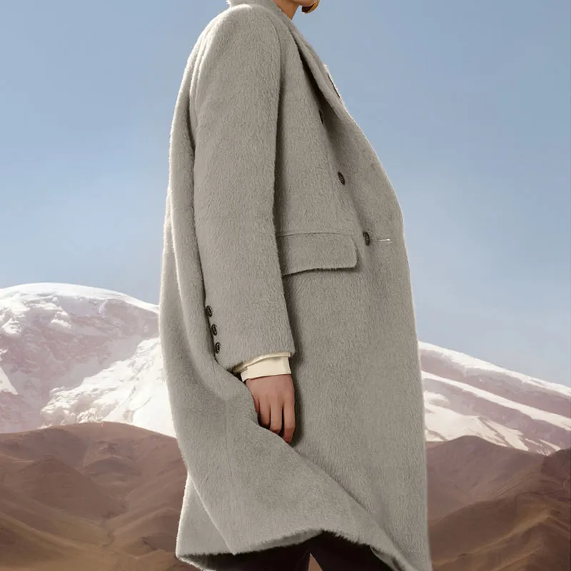 JZ Juzui Coats Women's Medium Gray-2