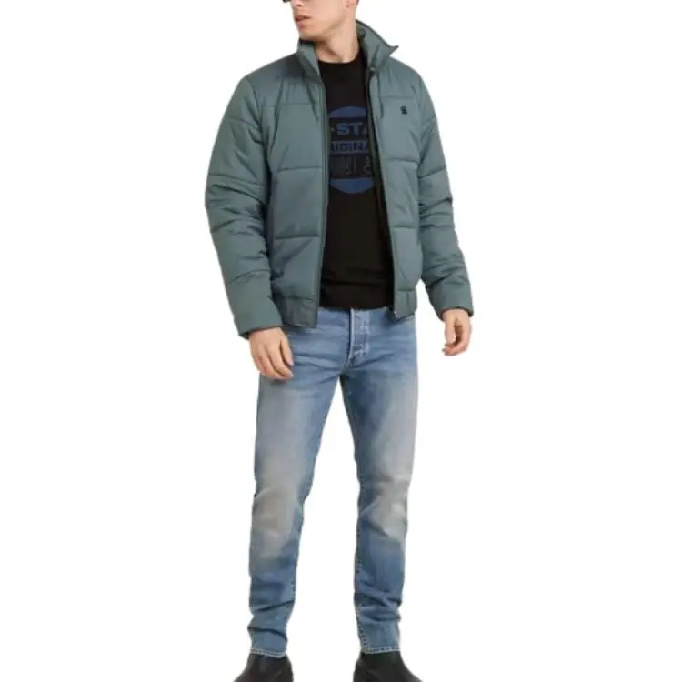 G STAR RAW Puffer Jacket Men's Turquoise-1