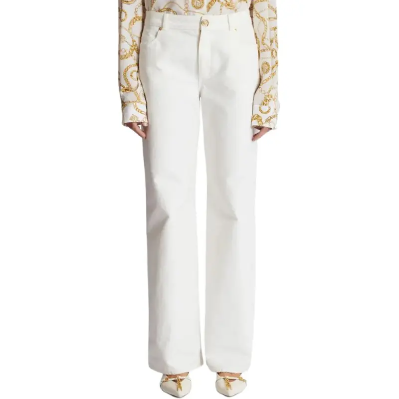 BALMAIN Logo patch Jeans-2