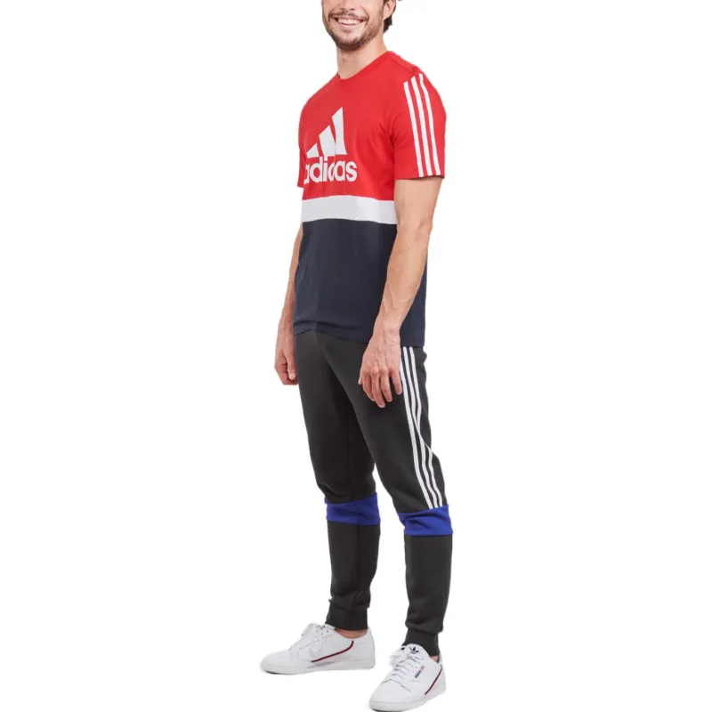Adidas Free Shipping With AdiClub Essentials Colorblock Tee-3