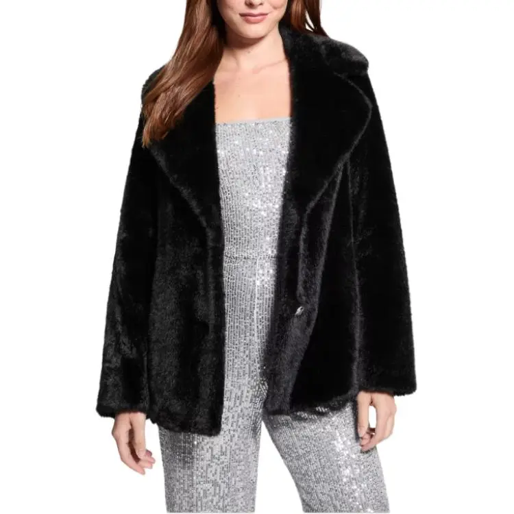 GUESS Jackets Coats Women's Black-2