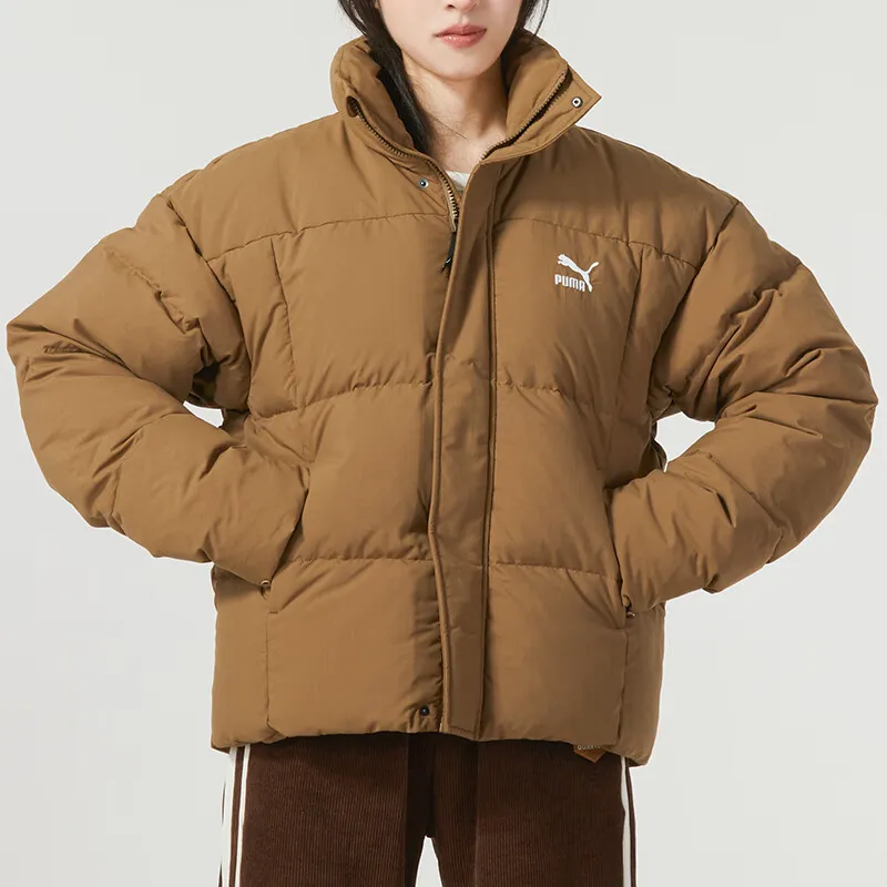 PUMA Down Jackets Unisex Brown-3