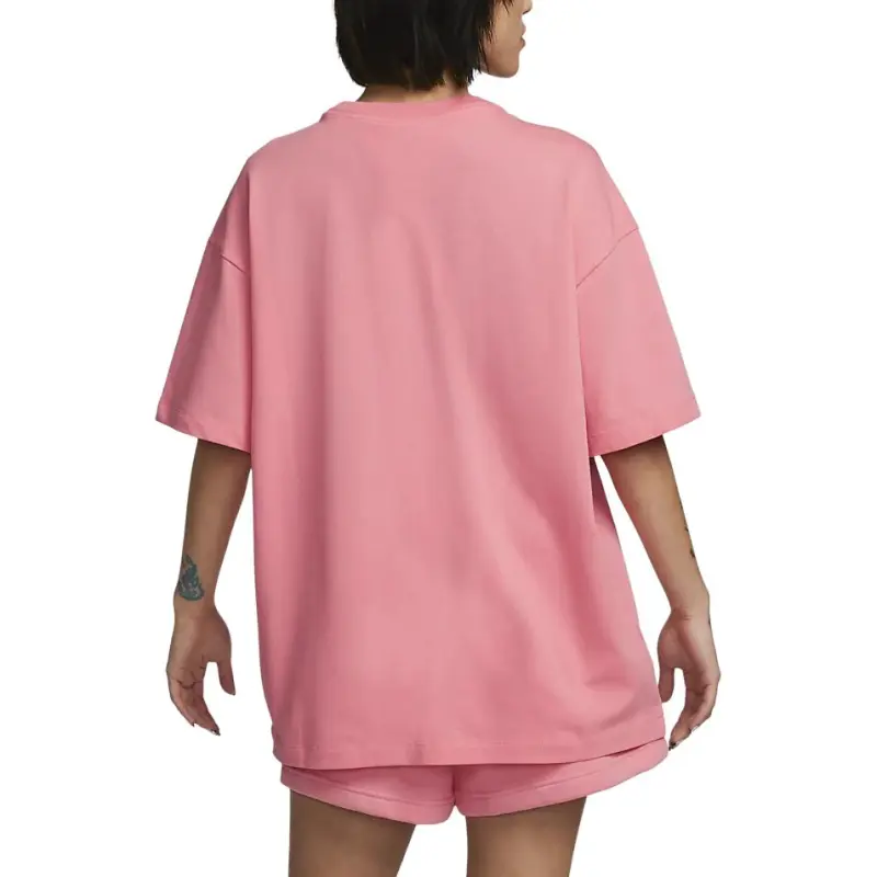 Nike Sportswear Essentials Series Drop Shoulder Sleeve T Shirt Women's Coral Chalk-3