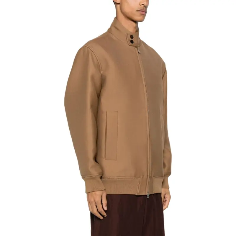 GUCCI Twill Weave Zipped Bomber Jacket-3