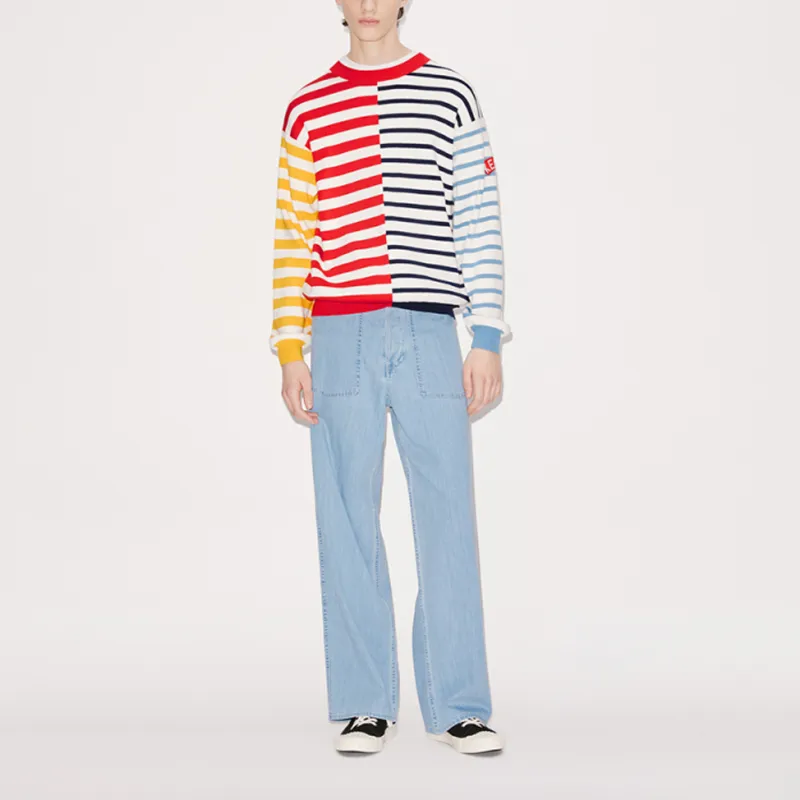 KENZO Logo print Striped Sweatshirt-2