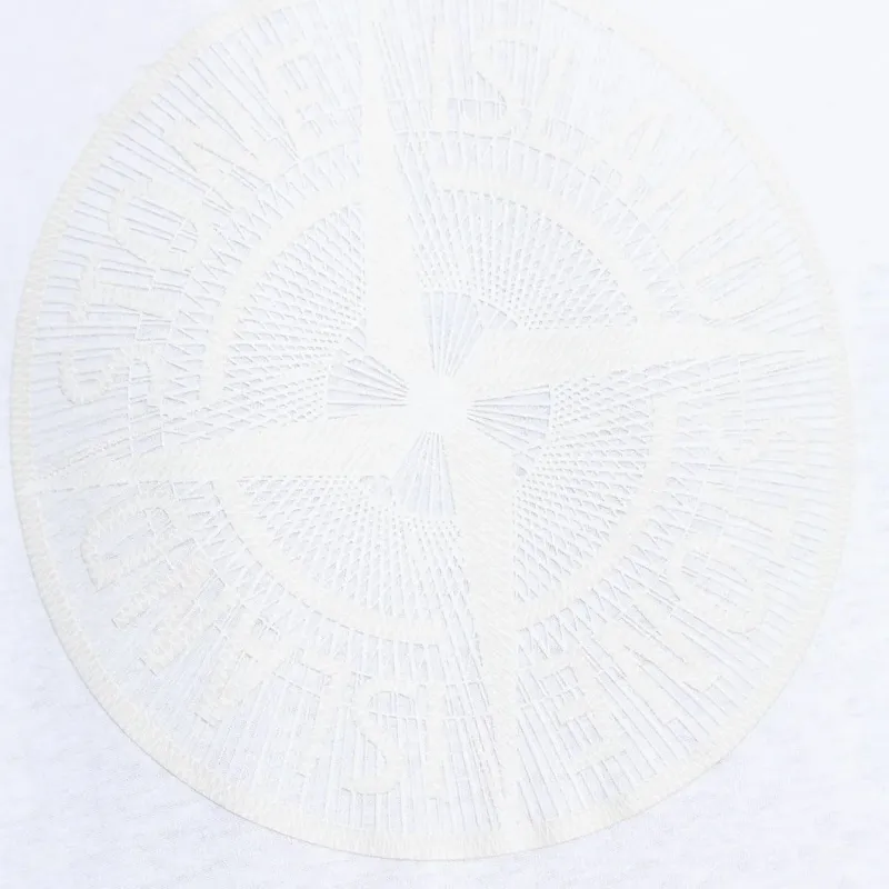 STONE ISLAND Compass print Cotton T shirt-1