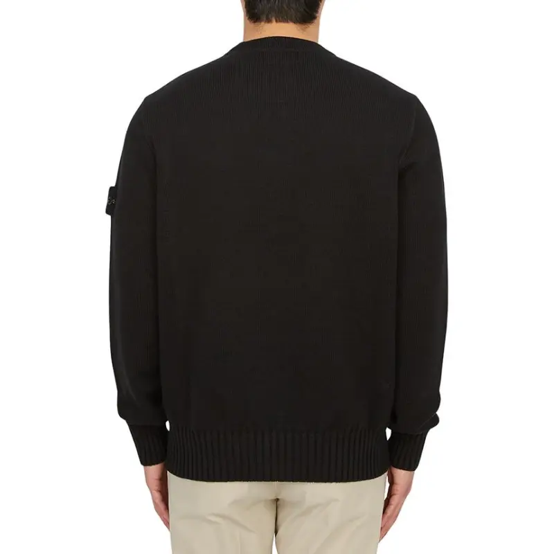 STONE ISLAND Logo Patch Crewneck Jumper-4