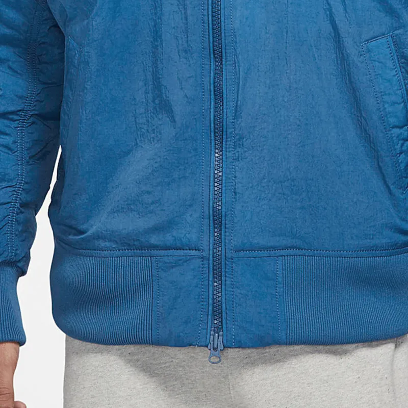 Nike Puffer Jackets Men Blue-4