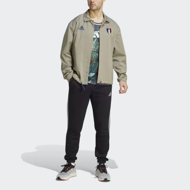 Adidas French Capsule Rugby Lifestyle Jacket Jackets Coats Men's Silver Pebbled-4