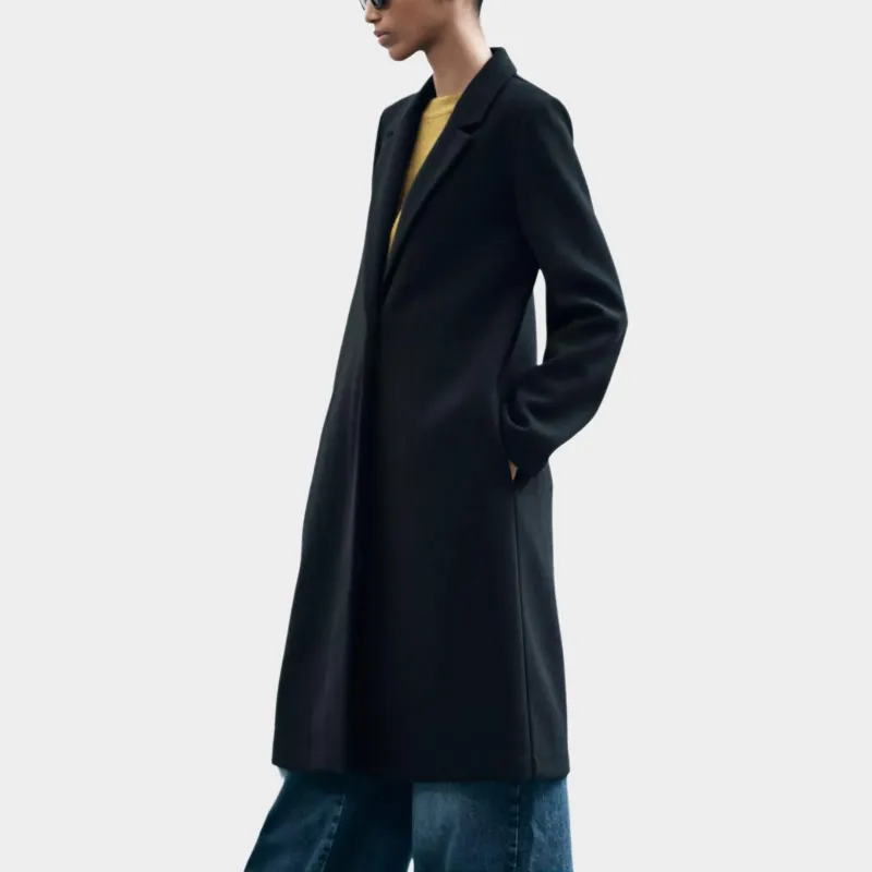 ZARA Coats Women's Black-3