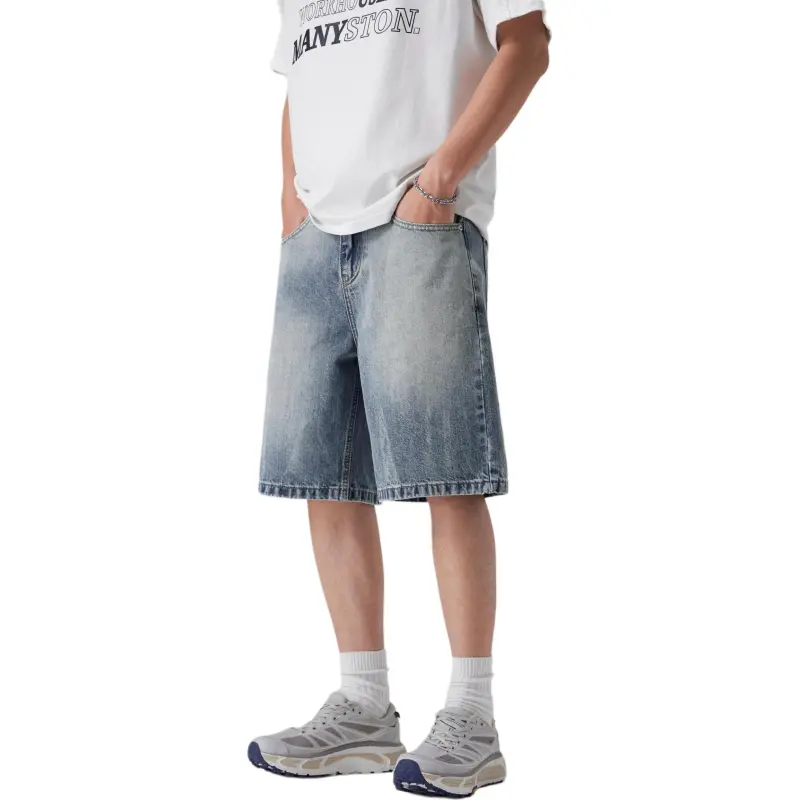 SNOW FLYING Denim Shorts Unisex-7