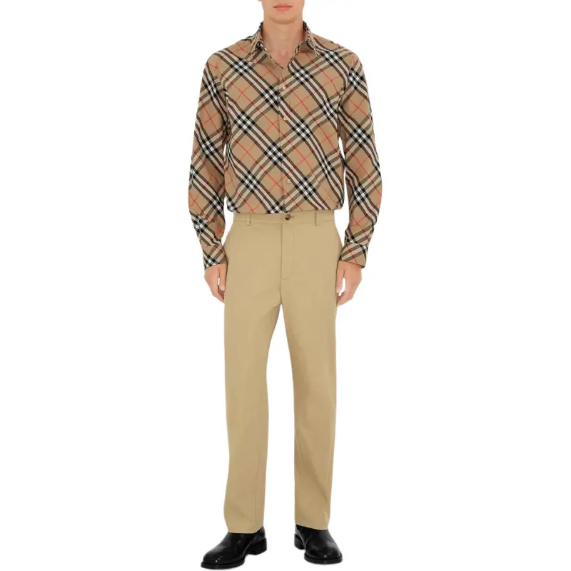 Burberry Shirts Men Brown-1