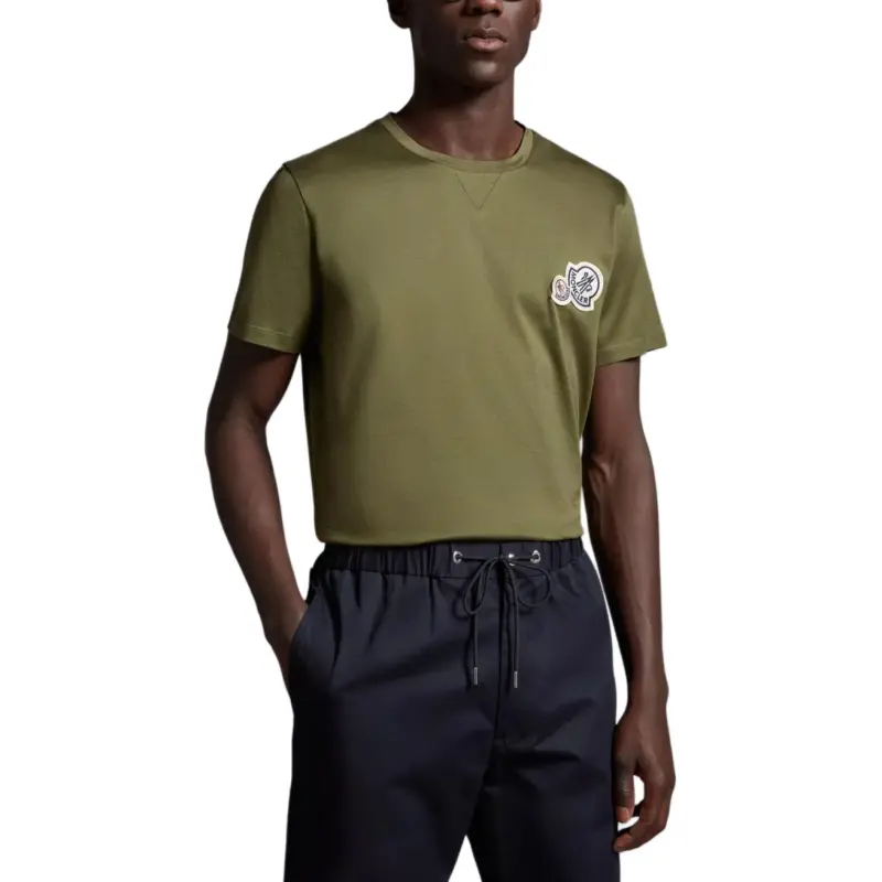 Moncler T Shirts Men Green-2