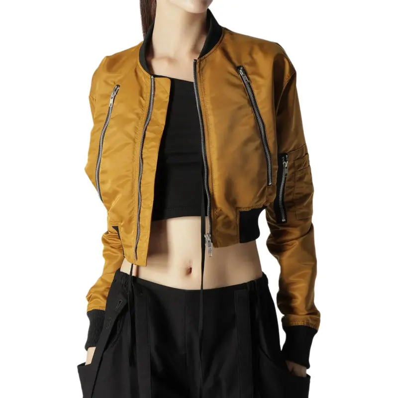 Yohji Yamamoto Baseball Jacket Women's Yellow-5