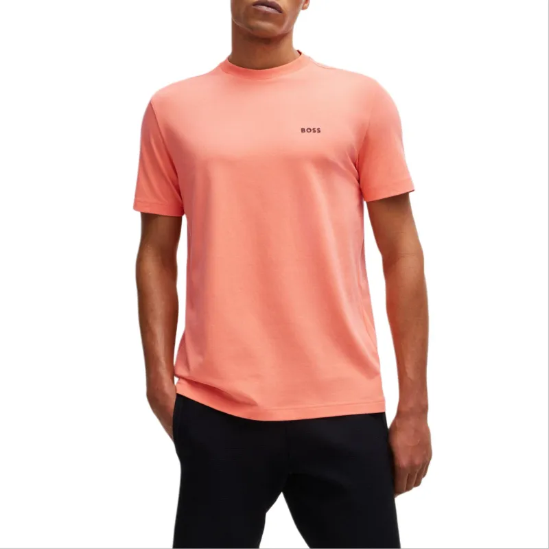HUGO BOSS Logo print Cotton T shirt-1