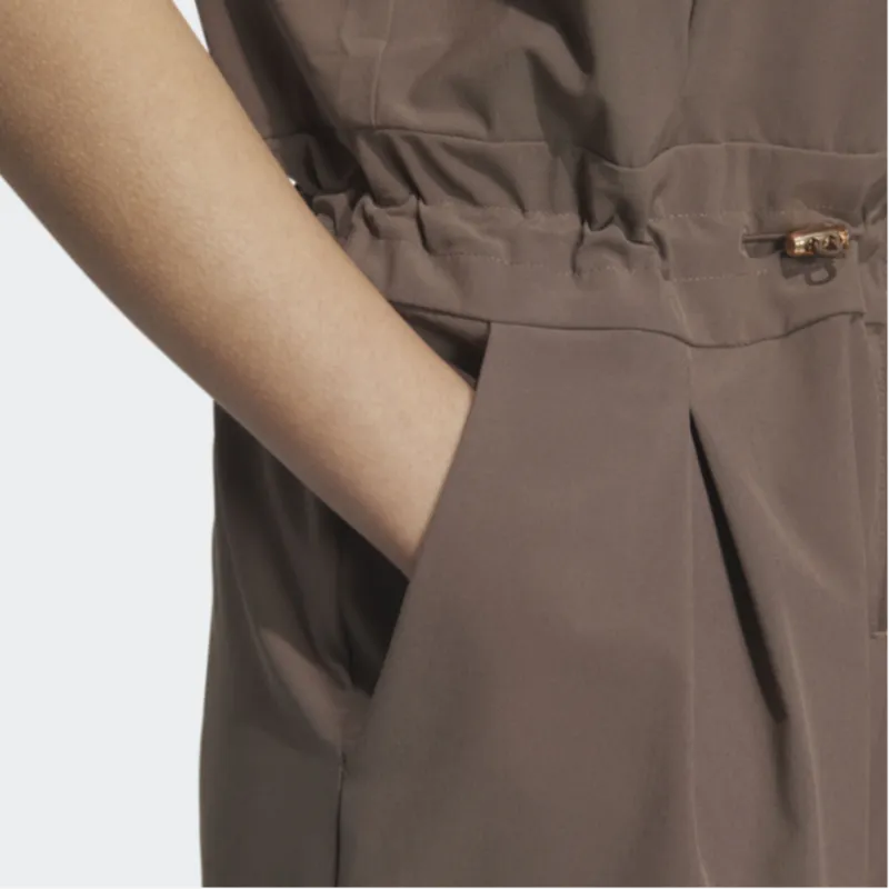 adidas Future Of Tech Short-Sleeve Jumpsuit Coffee-4