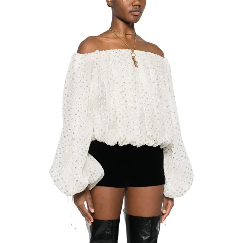 Chloé Gathered Off The Shoulder Top-3