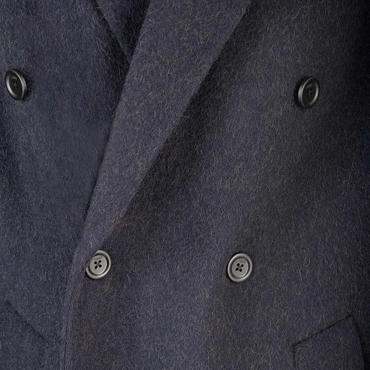 FENDI Coats Men Navy Blue-5