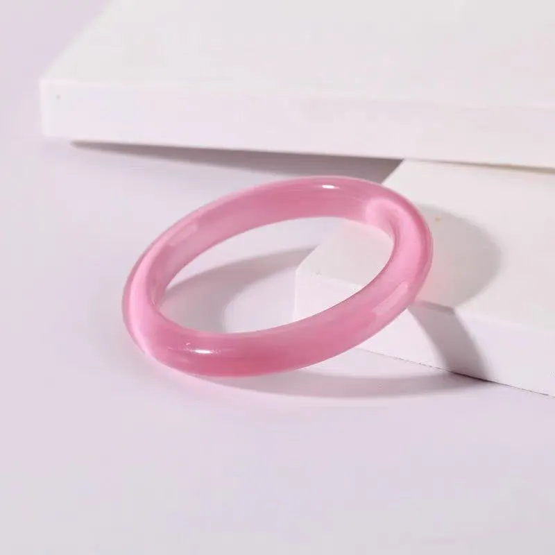 Gifts Glass Cat Eye Bangles Women's-1