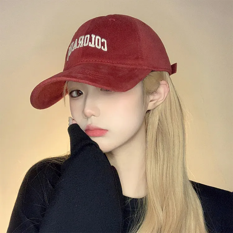 Ai Jiawei Cotton Baseball Caps Unisex Multicolor-12