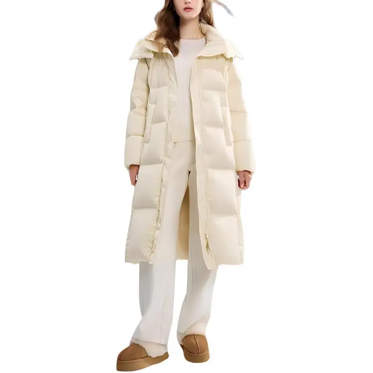 3COLOUR Down Jacket Women's Yellow Cream-2