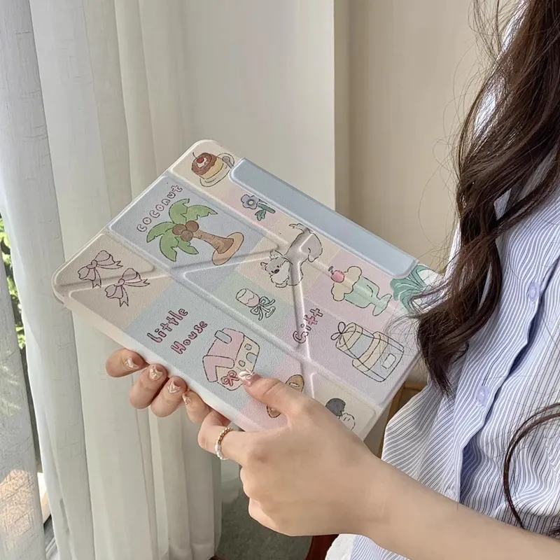Wei Xin Cute Puppy With A Childlike Charm Compatible With IPad Pro/Mini 6/iPad Air 7 Tablet Protective Cases-1