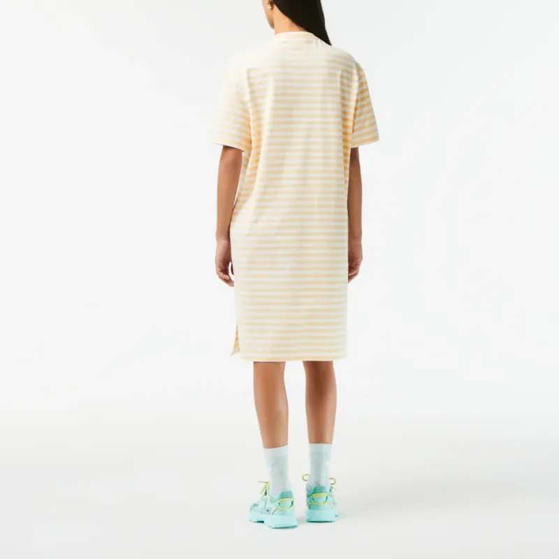 LACOSTE Short-Sleeved Dresses Women's Yellow-3